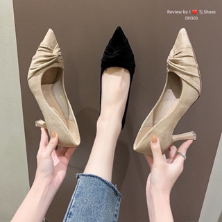 รองเท้านำเข้าสวยเก๋ขายดีมากๆ !!! ผ้านิ่มมาก ส้นไม่สูงมากทำให้ใส่สบายเท้ามากๆ   9130