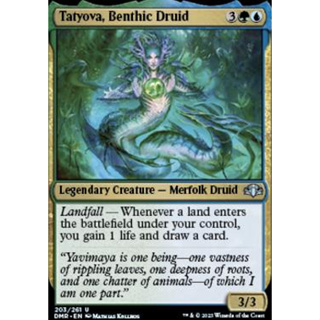 Tatyova, Benthic Druid การ์ด Magic The Gathering ของแท้ จากชุด Dominaria Remastered