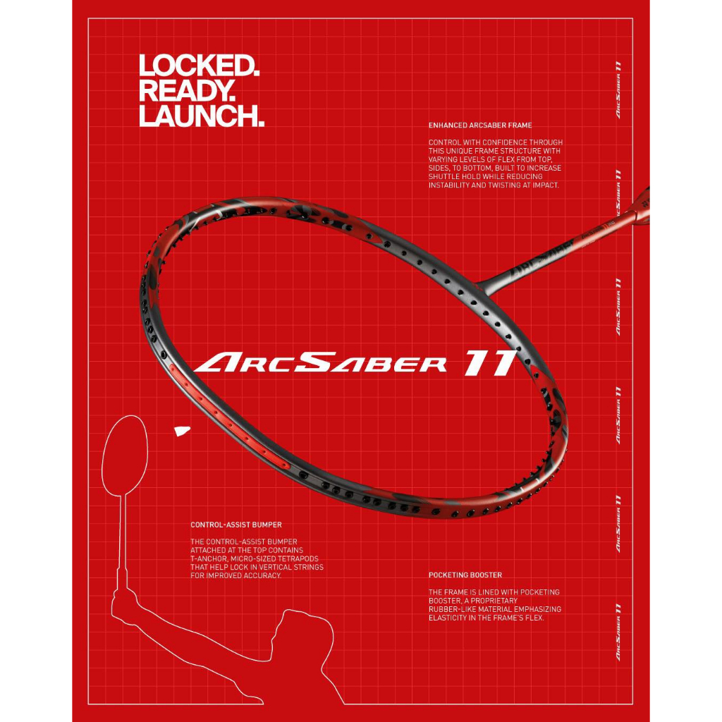 ไม้แบดมินตัน arcsaber 11 pro  3u  4u