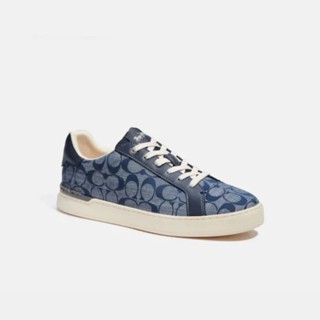 [แท้100% Import]🇺🇸COACH🇺🇸 รองเท้าผ้าใบ ชาย Clip Low Top Sneaker Midnight Navy [US11]