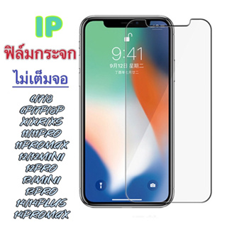 ฟิล์มกระจกแบบใส iphone ไม่เต็มจอ โปร่งใสสัมผัสลื่น คมชัด รุ่น 6/7/8/x/xr/xs/11/11pro/12mini/12pro/12promax/13/13pr/14+