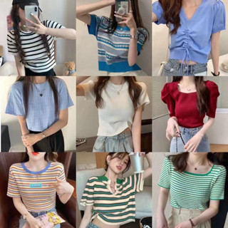 สินค้าพร้อมส่ง เสื้อผ้าผู้หญิง เสื้อผ้าแฟชั่น เสื้อไหมพรมราคาถูก สินค้าราคาถูก มีเก็บปลายทาง