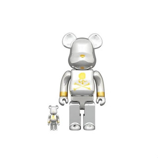 PROSPER - Bearbrick x Mastermind JAPAN Silver 100% &amp; 400% Set