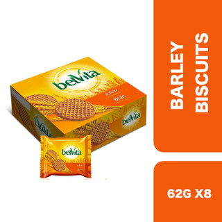 Belvita Kleija Bran Biscuit 62g x 8 (Box) ++ เบลวิต้า เคลยา บิสกิต 62ก. x 8 ชิ้น (ยกกล่อง)