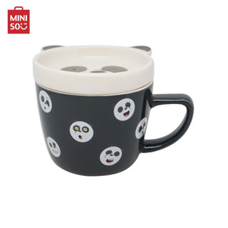 Miniso แก้ว แก้วมัคคอลเลคชัน We Bare Bears 5.0 พร้อมฝา ปริมาณ 350mL