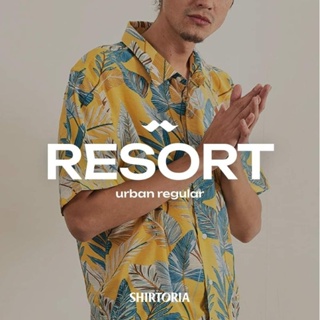 Shirtoria เสื้อเชิ้ตแขนสั้นผู้ชาย Non Iron ลาย Resort