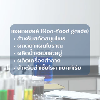 20L.แอลกอฮอล์ 95% สำหรับทำความสะอาด ฆ่าเชื้อ ใช้ภายนอกเท่านั้น ขนาด 20ลิตร