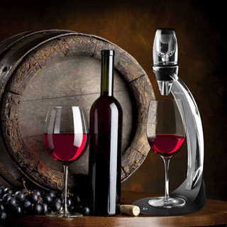 ชุดกรองกากไวน์+พร้อมขายึดฐาน Decanter 🔺 อุปกรณ์  Wine Aerator Decanter ใช้สำหรับกรองและรินไวน์