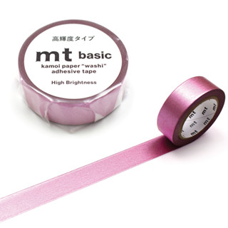 mt masking tape red (MT01P536) / เทปตกแต่งวาชิ สีแดงวาว แบรนด์ KAMOI mt masking tape ประเทศญี่ปุ่น