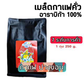 เมล็ดกาแฟคั่ว ถุง 250 กรัม ปางขอน มีให้เลือก 7 รสชาติ อราบิก้าแท้ 100%