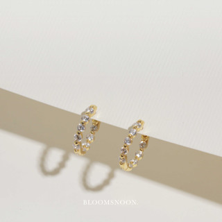 Bloomsnoon, Baby Lily Earrings ต่างหูห่วง (silver925)