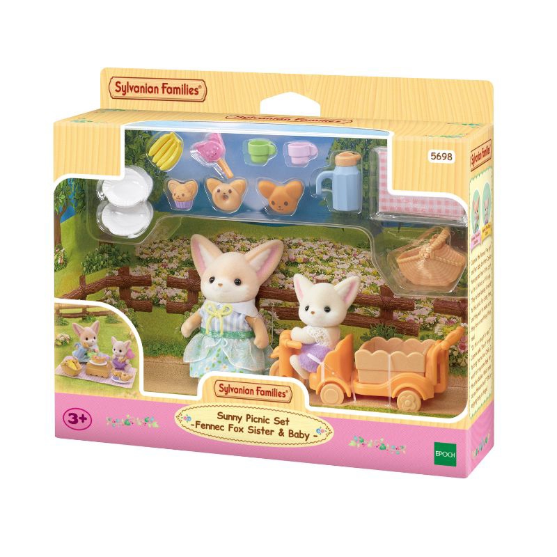 Sylvanian Families Sunny Picnic Set -Fennec Fox Sister & Baby / ชุดเฟนเนกฟอกซ์ซันนี่ปิกนิก
