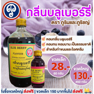 กลิ่นบลูเบอร์รี่ ตราภูรินภูริชญ์ กลิ่นหอมพรีเมี่ยม