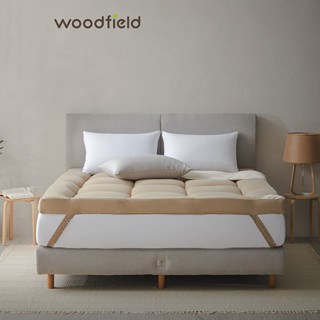 Woodfield ที่นอนเพิ่มความนุ่ม น้ำหนักเบา ยกคนเดียวได้ รุ่น Warrant - Khaki หนา 3 นิ้ว ส่งฟรี