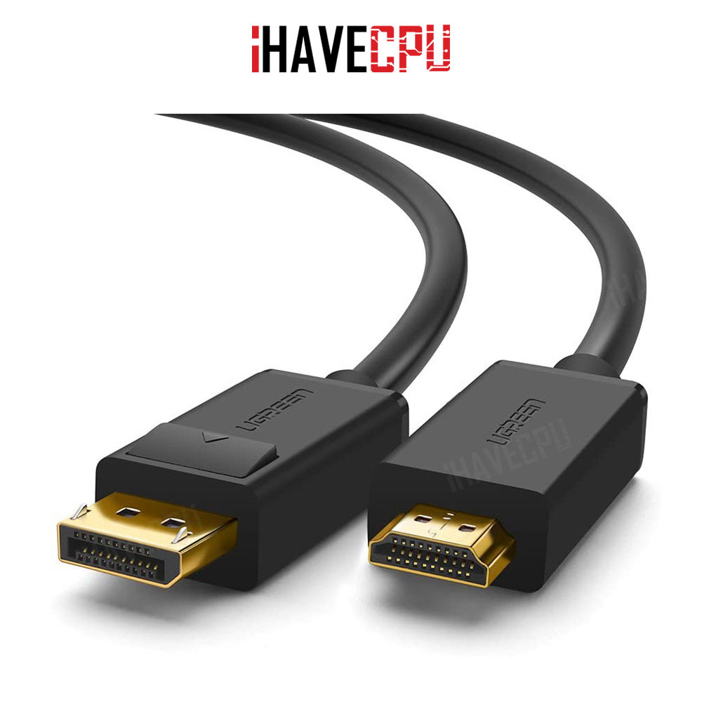iHAVECPU CABLE (สายจอมอนิเตอร์) UGREEN DISPLAY PORT MALE TO HDMI 3 METER [10203]