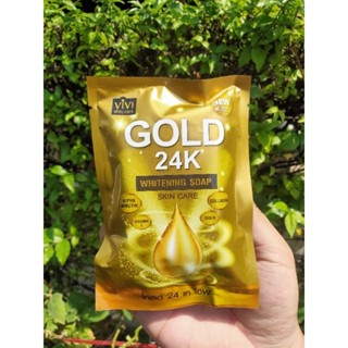 Gold 24K Whitening Soap by Perfect skin lady 80g สบู่ทองคำ 24K