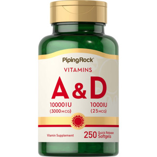 Vitamin A &amp; D3 | A 10,000 IU &amp; D3 1,000 IU (250Softgels) วิตามิน A และ D