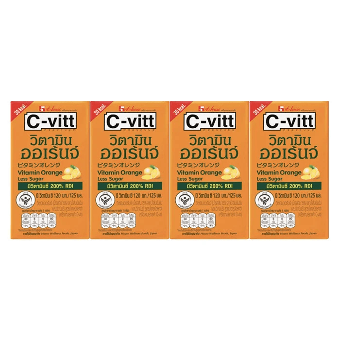ซี-วิต เครื่องดื่มวิตามิน mini แบบกล่อง 125 มล. (แพ็ค 4 กล่อง)