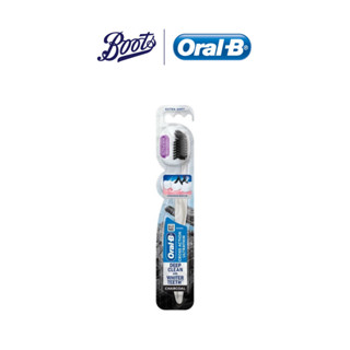 Oral-B ออรัล-บี แปรงสีฟัน ครอสแอคชั่น อัลตร้าธินชาร์โคล  แพ็ค1