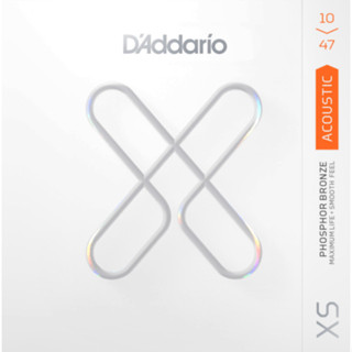 DAddario สายกีตาร์ สายกีตาร์โปร่ง รุ่น XS Phosphor Bronze เบอร์ 10, 11, 12, 13 สายแท้คุณภาพดี