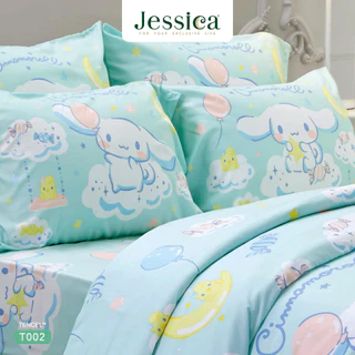 Jessica Tencel T002 ชุดเครื่องนอน ผ้าปูที่นอน ผ้าห่มนวม เจสสิก้า ลายลิขสิทธิ์แท้ซานริโอ Sanrio Cinnamoroll ชินนามอนโรล