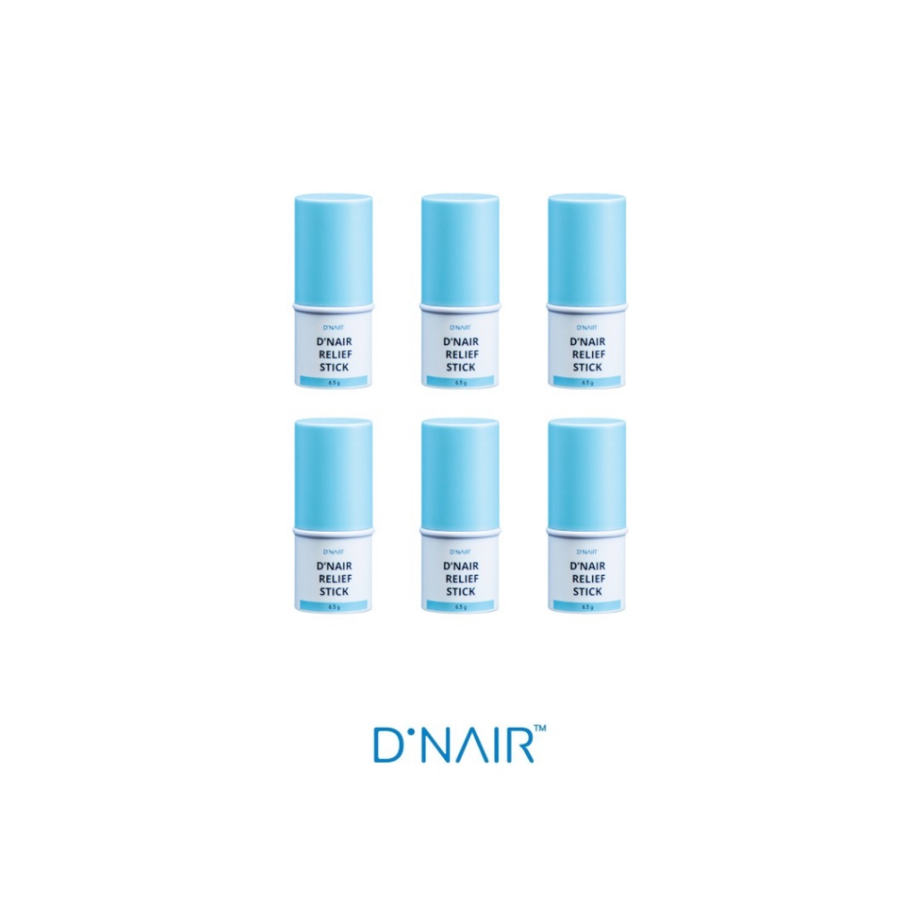 พิเศษ!!แพ็ค 6 ชิ้น  D'NAIR ดีแน่ บาล์มสูตรเย็น บรรเทาปวด คอ บ่าไหล่ ผ่อนคลายความตึงเครียด ไมเกรน พกพ