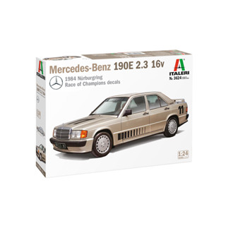 พลาสติก โมเดล ประกอบ ITALERI สเกล 1/24 Mercedes-Benz 190E 2.3 16v (3624)