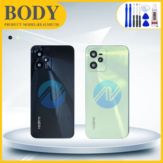 （แท้）บอดี้ Body（ฝาหลัง+ เคสกลาง) Realme C35