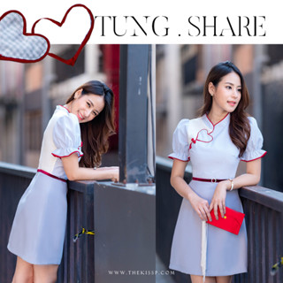 TUNG SHARE dress(+ velvet RED BELT FREE) 📍(use code " WFAXTG" discount 100.- LIMITED CODE)