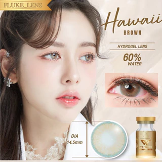คอนแทคเลนส์ ⭐️ Hydrogel ค่าอมน้ำ60%💦 Hawaii brown (ขนาดโต) We wink เกรดพรีเมียม Made in Korea 🇰🇷