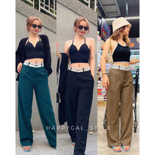 Happygal (Belly pants เอว 26-32 กางเกงผ้านิ่มมากกก ทิ้งตัวสวย)