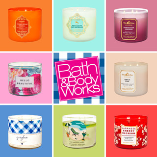 [set 5/5] เทียนหอมแบบ3หัวจุดของ Bath and Body Works แบบ 3 หัวจุดสร้างบรรรยากาศผ่อนคลายในที่ต่างๆด้วยตัวคุณเอง