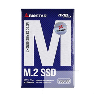 SSD(เอสเอสดี) BIOSTAR M.2 PCIe /NVMe M760 -R/W3200/2700MB/s 256 GB