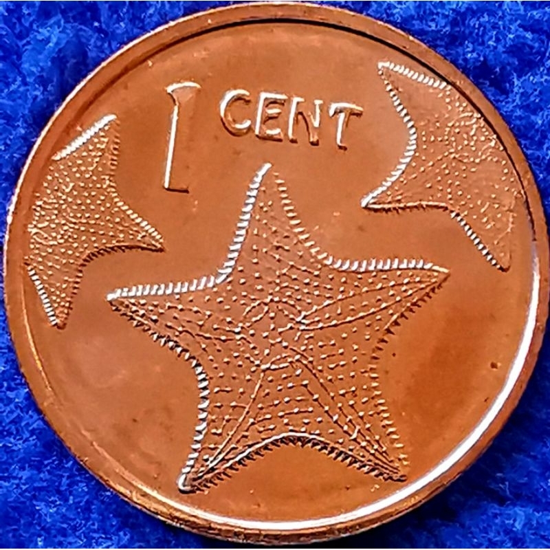 เหรียญ​บาฮามาส​ Bahamas, 1 Cent, ไม่​ผ่าน​ใช้​ UNC, #2654