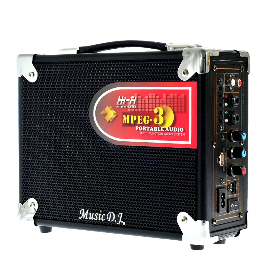 MUSIC D.J. รุ่น M-M16b ลำโพงบลูทูธพกพา รองรับ Bluetooth / USB / TF / MIC / FM ฟรี!!!ไมค์ลอย