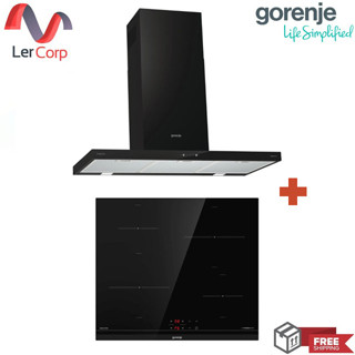 [0% 10 เดือน] (Gorenje) เครื่องดูดควันชนิดติดผนัง WHT9SYB + เตาอินดักชั่น IT640BCSC