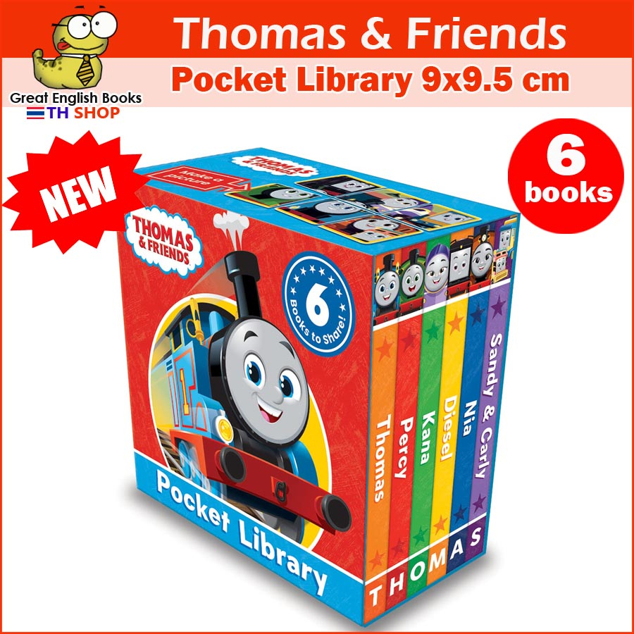 (ใช้โค้ดรับcoinคืน10%ได้) *ลิขสิทธิ์แท้* หนังสือบอร์ดบุ๊คเล่มเล็ก Thomas & Friends: Pocket Library มาใหม่จำนวน 6 เล่ม