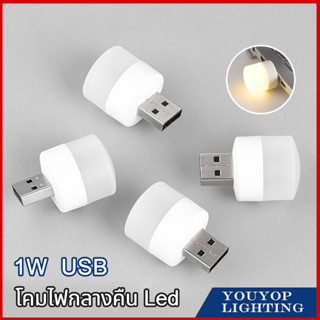 1Pc 5V 1W กระเป๋า Mini LED Light Night USB Plug Plug Power Bank ชาร์จ ไฟหนังสือขนาดเล็กรอบอ่าน Eye Protection 037