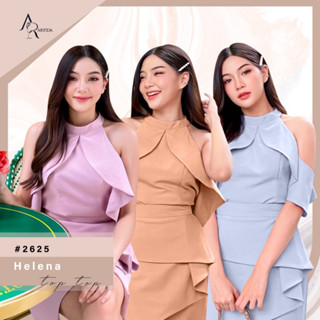 ARINDA Helena Top 2625 : เสื้อแขนกุดคอจีน ดีเทลระบายสุดเก๋ สวยเป๊ะไม่มีซ้ำ