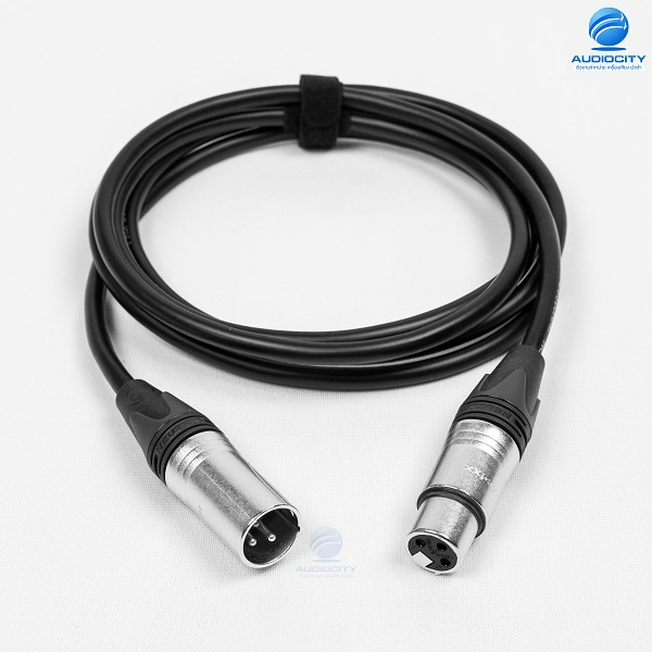 Audiocity MIC-XLR (N) สายไมโครโฟน สายไมค์ XLR Cable ขั้วต่อ นิวทริคแท้ (Male+Female) Microphone Cabl