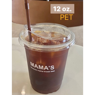 แก้ว PET 12 oz.(ปาก92) 100 ใบ หนากลาง/หนาพิเศษ