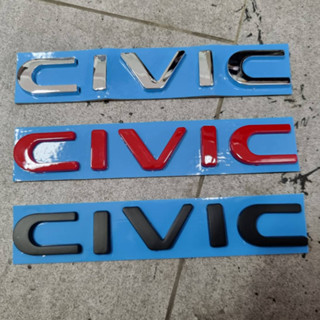 โลโก้ ฮอนด้า ซีวิค ฟ้อนใหม่ size 150 * 20 mm ปี 2022 HONDA CIVIC tri color models FE new logo emblem