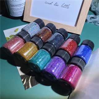 #2 กลิตเตอร์แวววาว แบบละเอียด ผสมเรซิ่น ทำเล็บ สไลม์ ขนาด15g