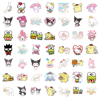 ✨พร้อมส่ง✨SANRIO My Melody sticker มาย เมโลดี้ สติกเกอร์กันน้ำรูปแบบที่แตกต่างกัน 50-100ชิ้น