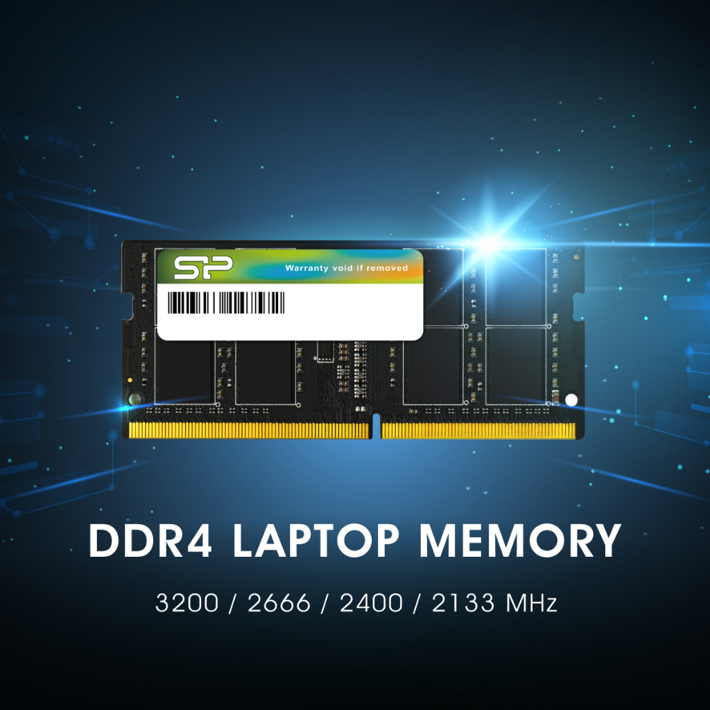 Silicon Power DDR4 RAM Notebook SODIMM แรมสำหรับโน๊ตบุ๊ค  8GB/16GB 2133/2400/2666/3200Mhz - รับประกันตลอดอายุการใช้งาน