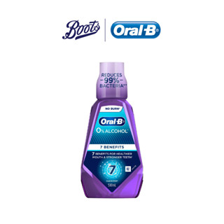 Oral-B ออรัล-บี  น้ำยาบ้วนปาก สูตร 7 เบเนฟิต คลีน มินต์ 500มล