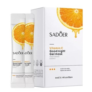 🍊สลีปปิ้งมาส์กหน้าขาวใส 🍊SADOER 20ซอง/กล่อง 🍊สูตรวิตามินซี 🍊ผิวเนียนนุ่ม กระชับ หน้า ขาว เนียนใส