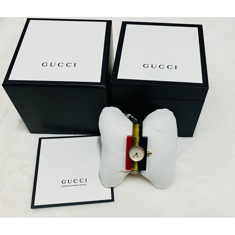 🔥🔥นาฬิกา Gucci ทรงกำไล สายเรซิ่น ของใหม่ แท้ 💯%🔥🔥