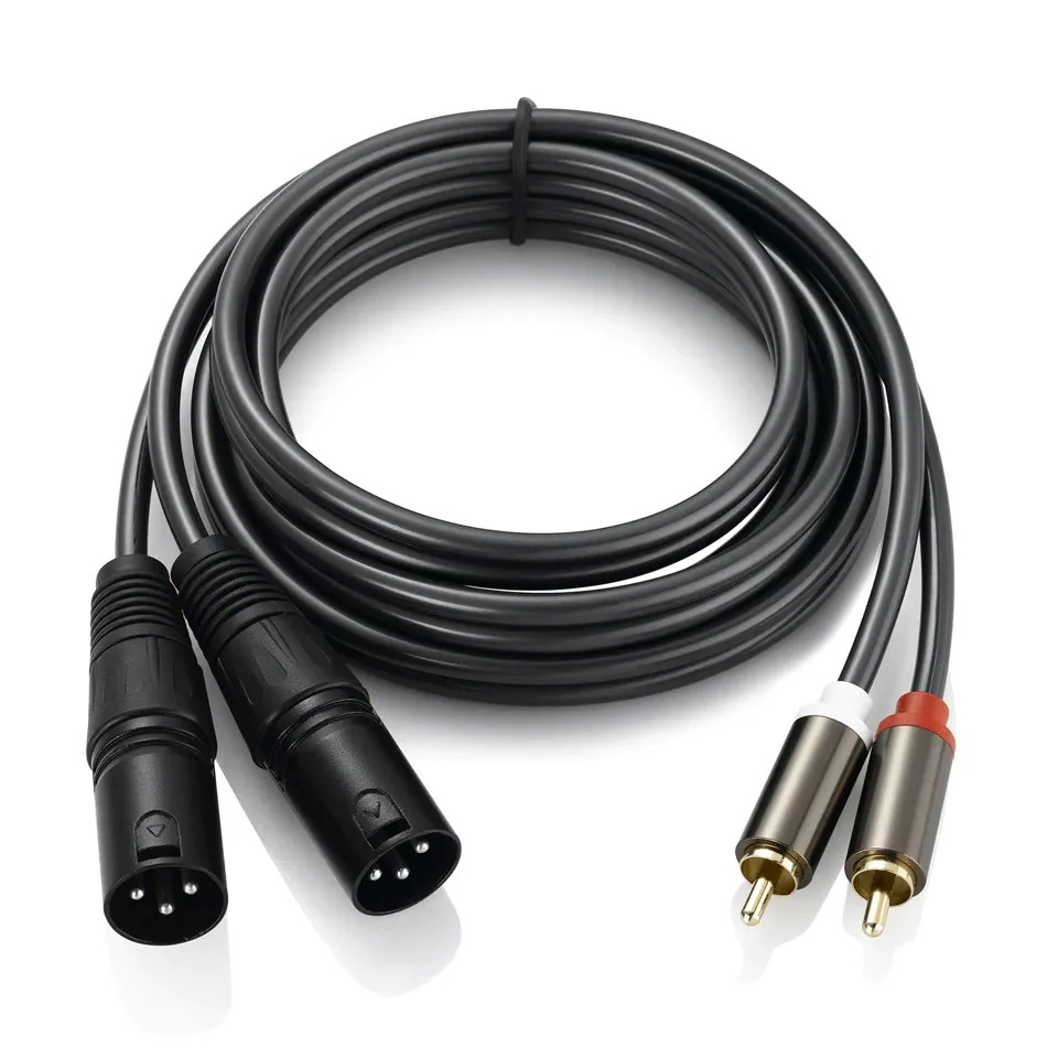 สายสัญญาณ XLR 3 Pin ตัวผู้ To RCA ตัวผู้ (New)