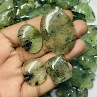 1Pc Natural Prehnite Cabochon Amazing quality for making Jewelry wire wrapping healing reiki